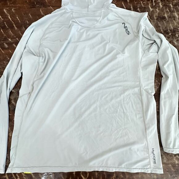 NRS H2Core Silkweight Hoodie Mens XXL Gray Sun Protection Paddle Kayak Hiking - Picture 2 of 10